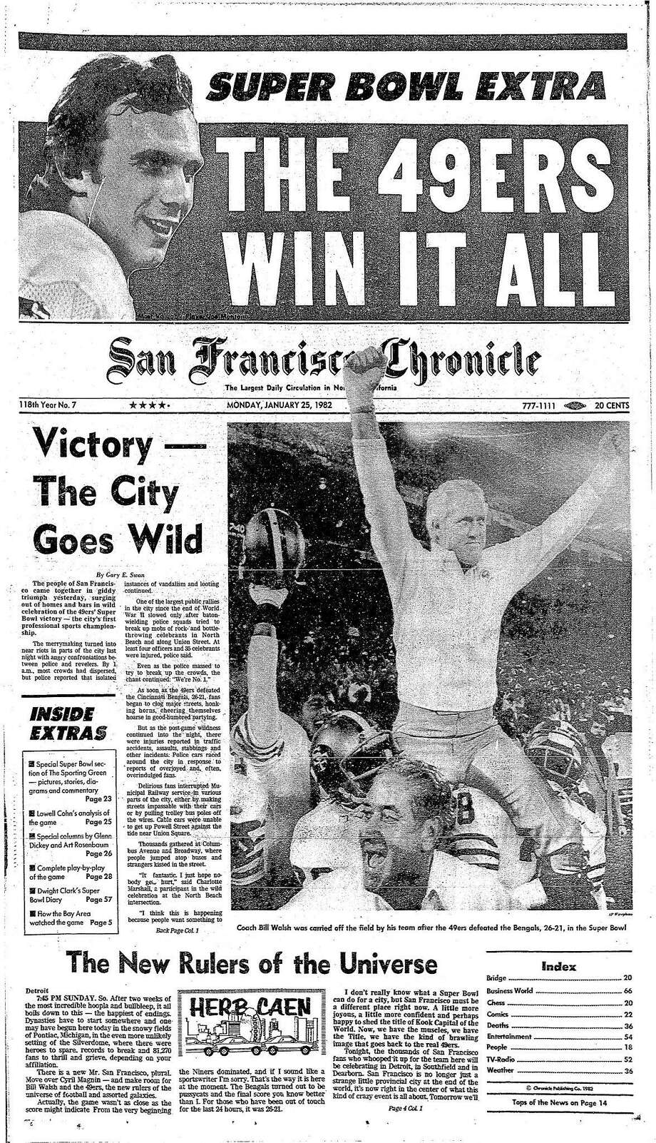 Chronicle Covers: The Catch that started the 49ers' dynasty