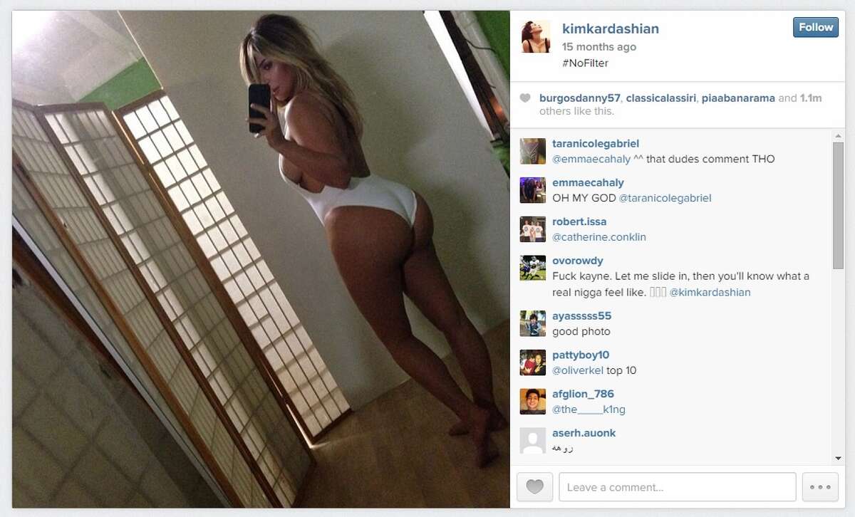 Kim Kardashian is a frequent creator of belfies.