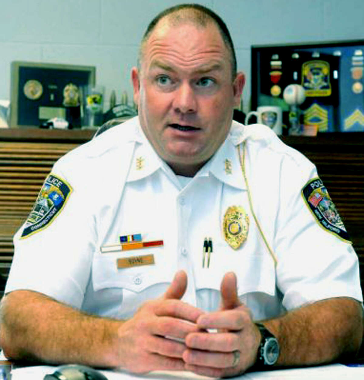 New Milford police chief's SUV flips over in threecar crash