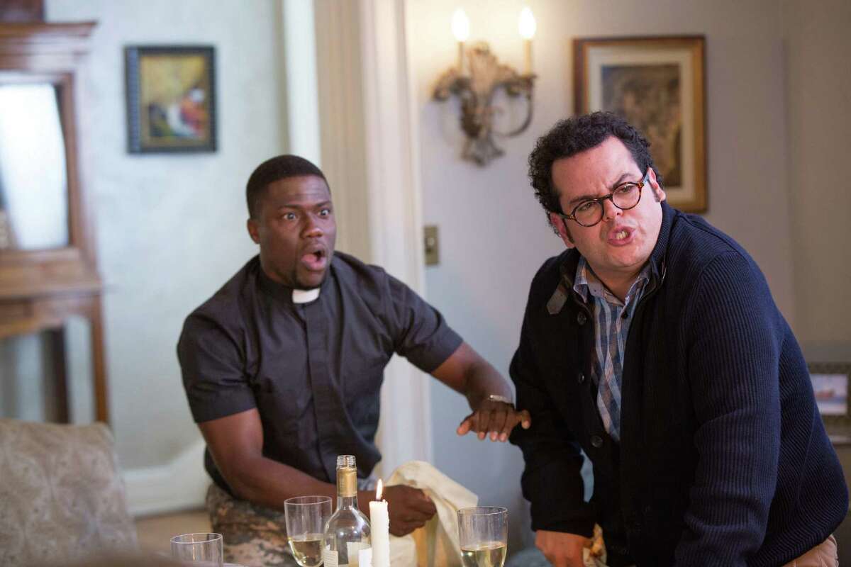 Jimmy (Kevin Hart, left) plays the best-man-for-hire for groom Doug (Josh Gad) in the raunchy and very funny “The Wedding Ringer.”