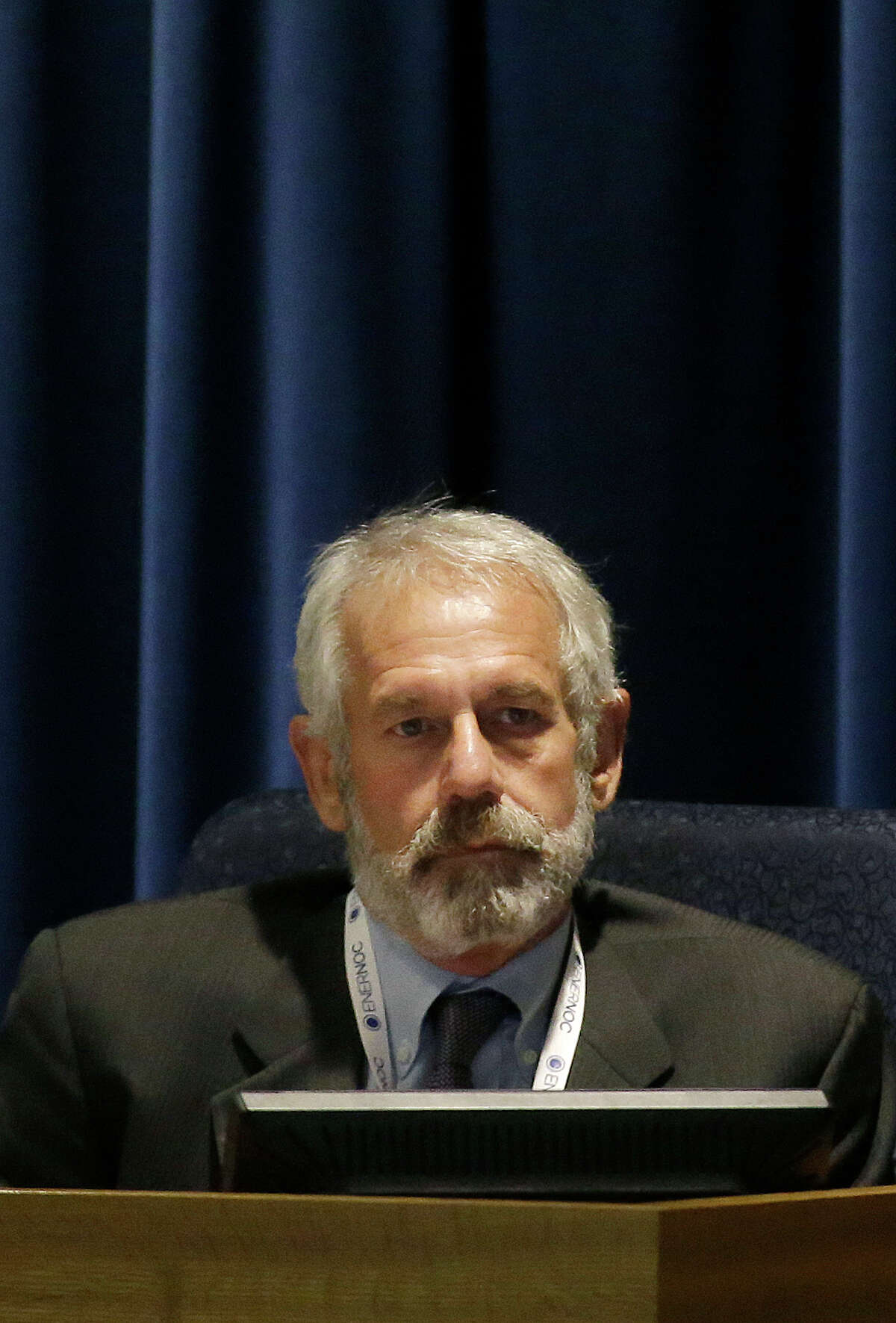 This Dec. 18, 2014 photo shows California Public Utilities Commissioner Michael Picker during a meeting of the five-member commission in San Francisco.