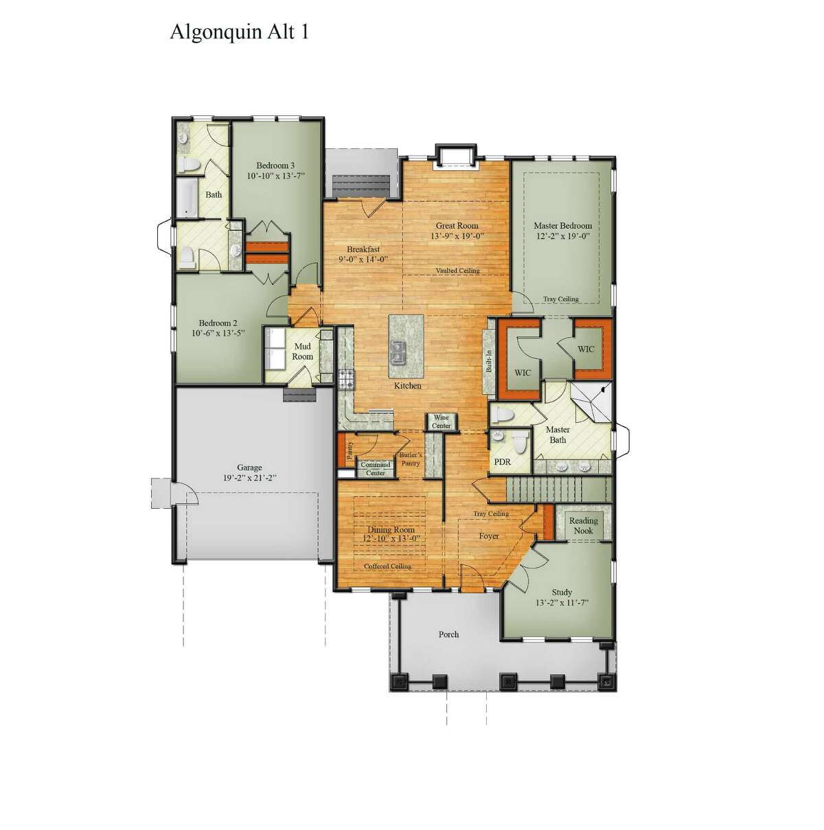 House Plans Algonquin has it all on one floor