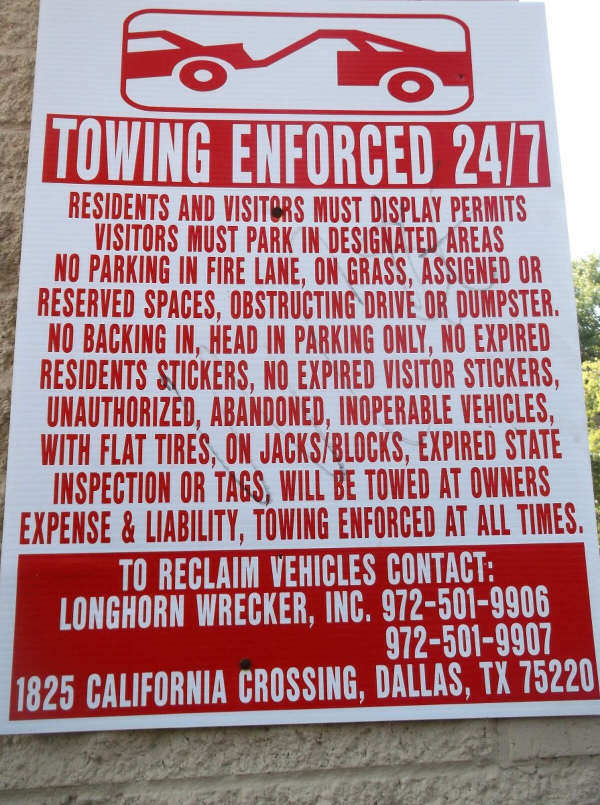 Houston's illegal towing hotspots