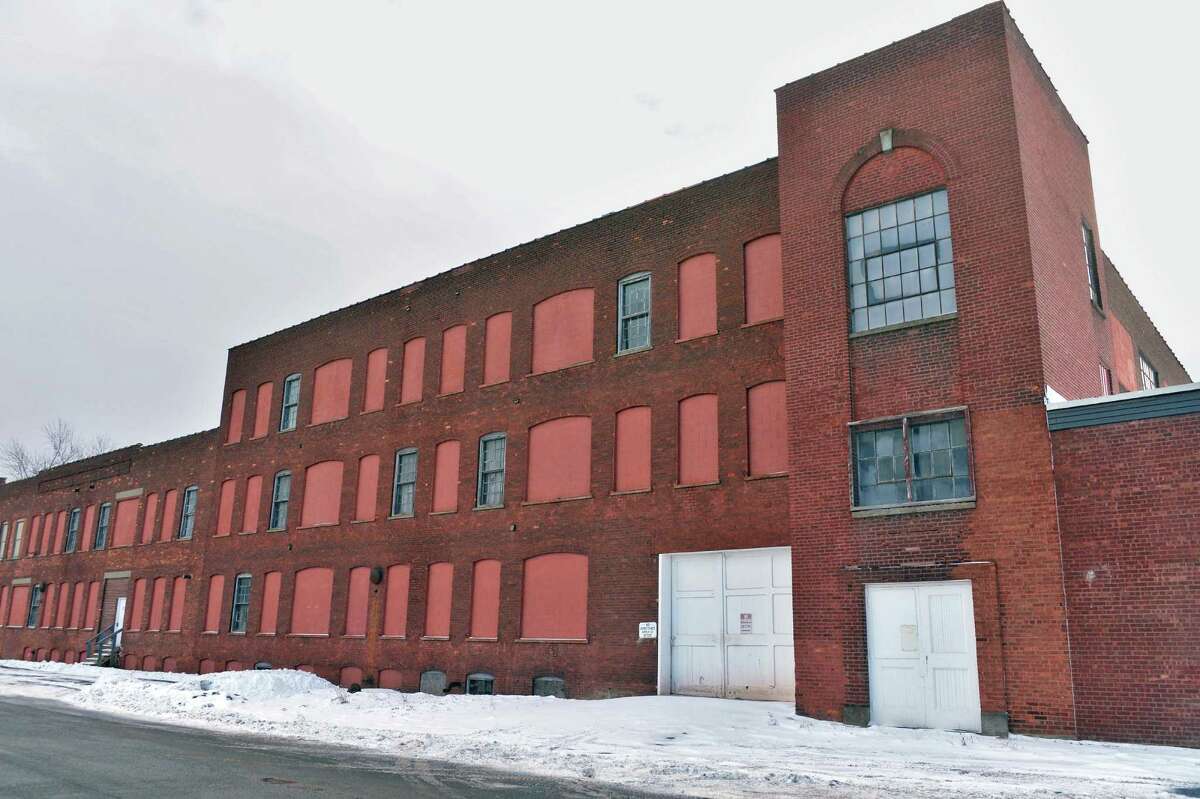 The former Tilley Ladder factory, right, on Second St. Friday Jan. 16, 2015, in Watervliet, NY. (John Carl D'Annibale / Times Union)