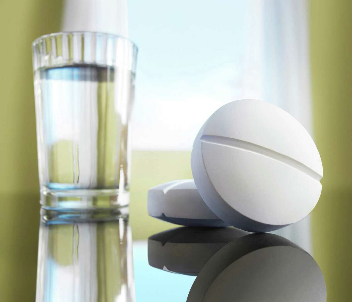 Two aspirins with a glass of water are said to help hangovers.