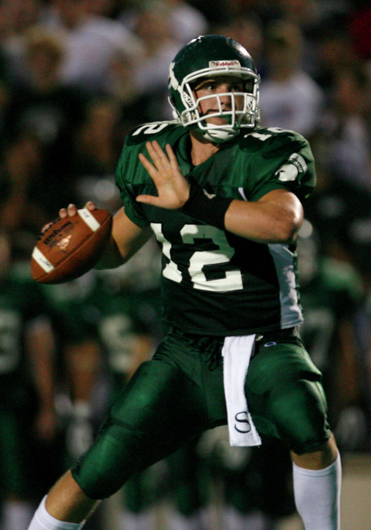 Andrew Luck 12 Stratford High School Spartans Green Football