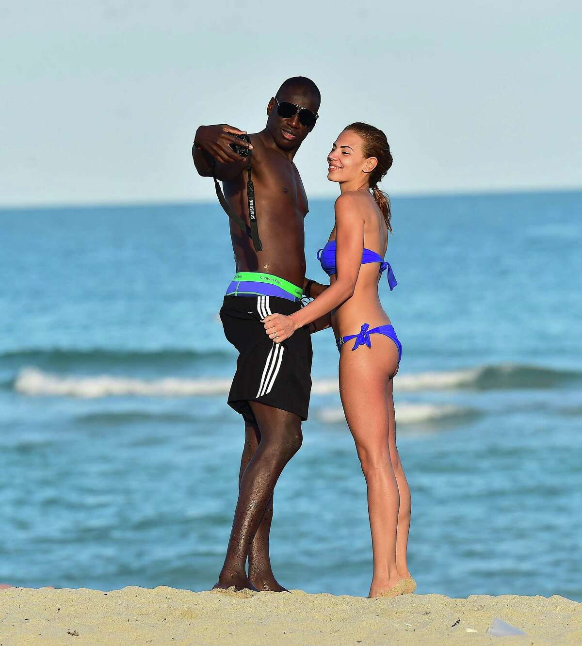  Demba Ba is sighted on January 9, 2015 in Miami Beach , Florida. (Photo by Alo Ceballos/GC Images)