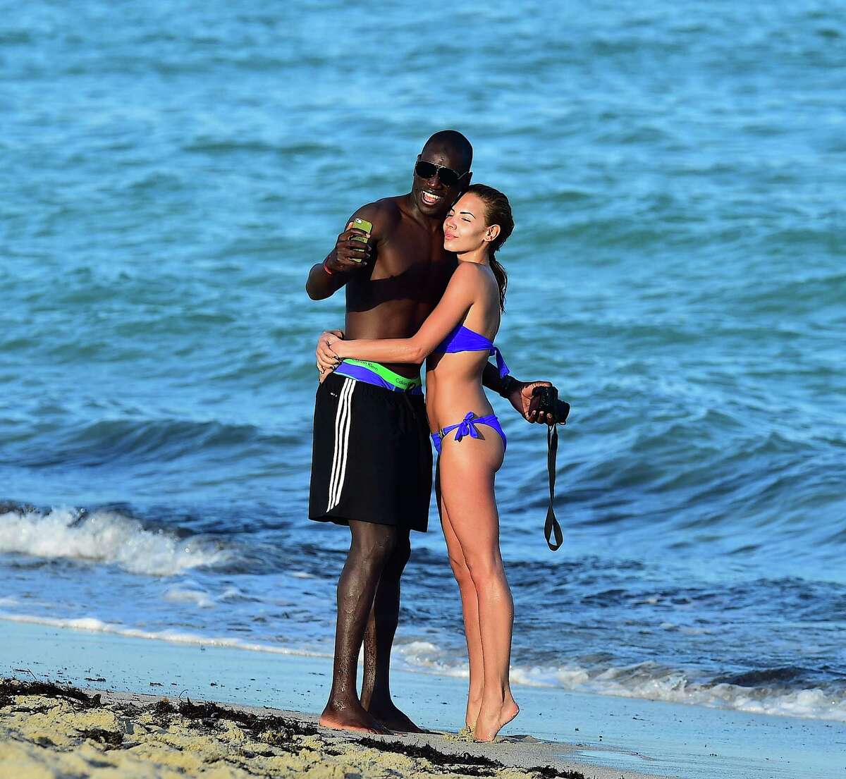 Demba Ba is sighted on January 9, 2015 in Miami Beach , Florida. (Photo by Alo Ceballos/GC Images)