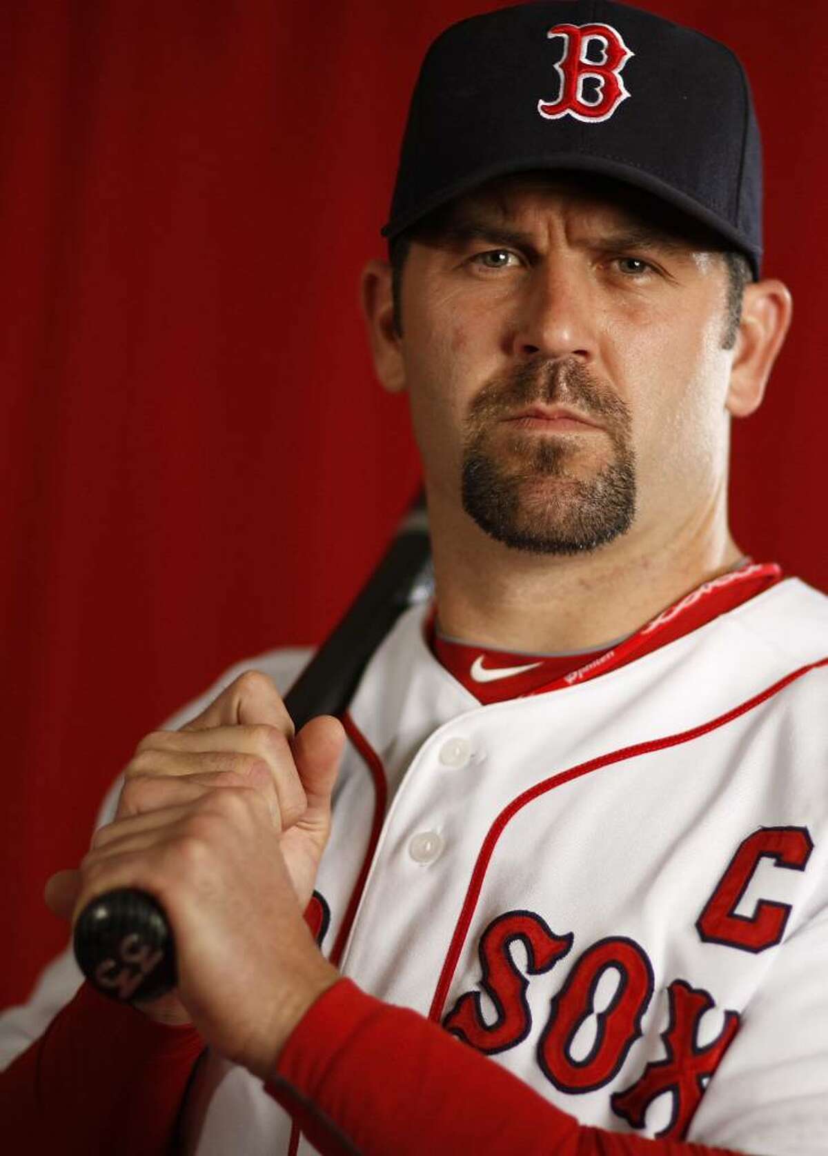 FT. MYERS, FL - FEBRUARY 28: Jason Varitek #33 of the Boston Red Sox poses during photo day at the Boston Red Sox Spring Training practice facility on February 28, 2010 in Ft. Myers, Florida. (Photo by Gregory Shamus/Getty Images) *** Local Caption *** Jason Varitek