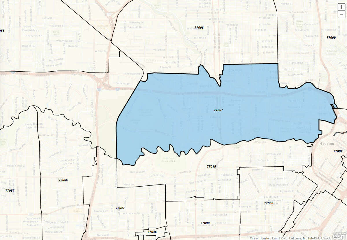 Where 20somethings are living in Houston