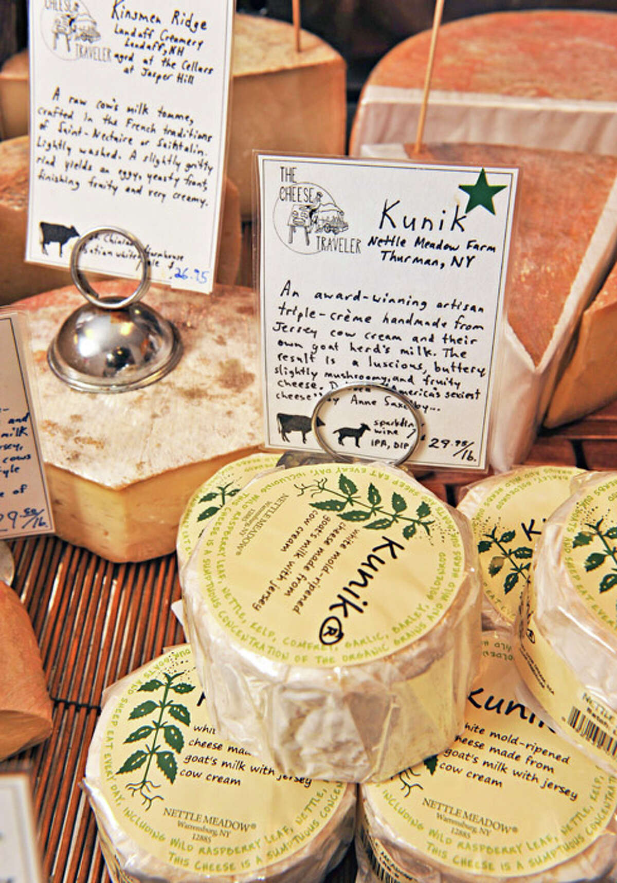 Kunik artisan cheese at The Cheese Traveler in Albany, NY.