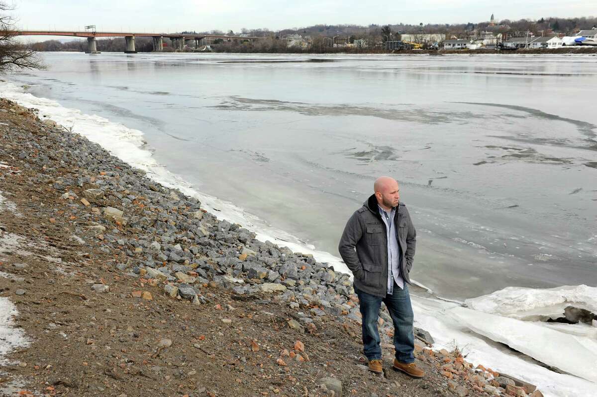 Joe Martin, owner of Springer's Welding, stands at the future site of Springer's Marina along the Hudson River on Wednesday, Jan. 21, 2015, in Albany, N.Y. (Cindy Schultz / Times Union)