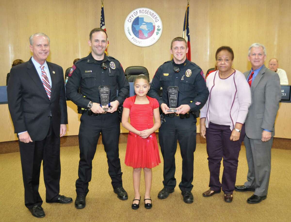 Rosenberg police officers honored for valor