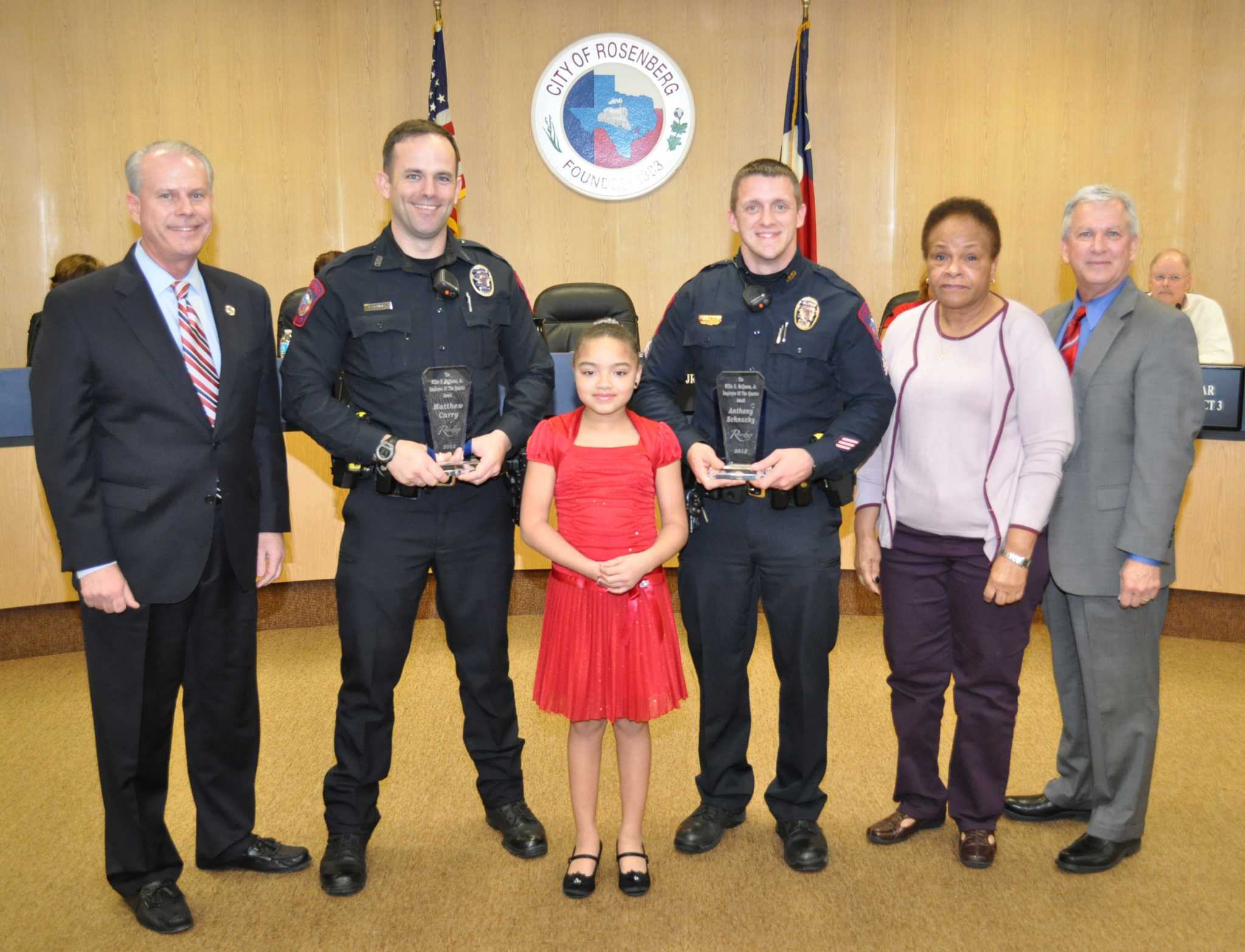 Rosenberg Police Officers Honored For Valor