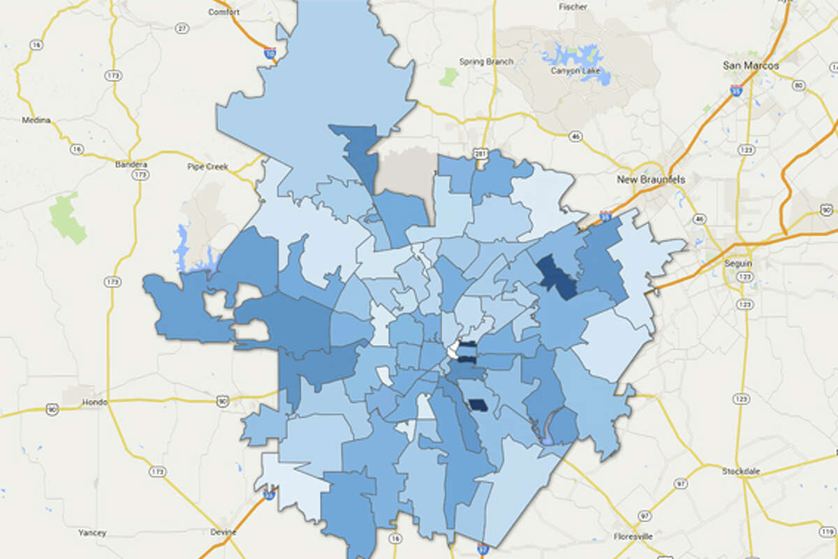 Map Of Bexar County Which Contains The City Of San Antonio Download Scientific Diagram