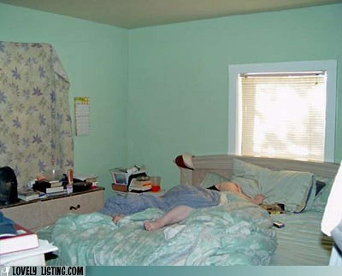In the bad listing photo, with human, department, this one wins a prize. Photo: Lovely Listing.com