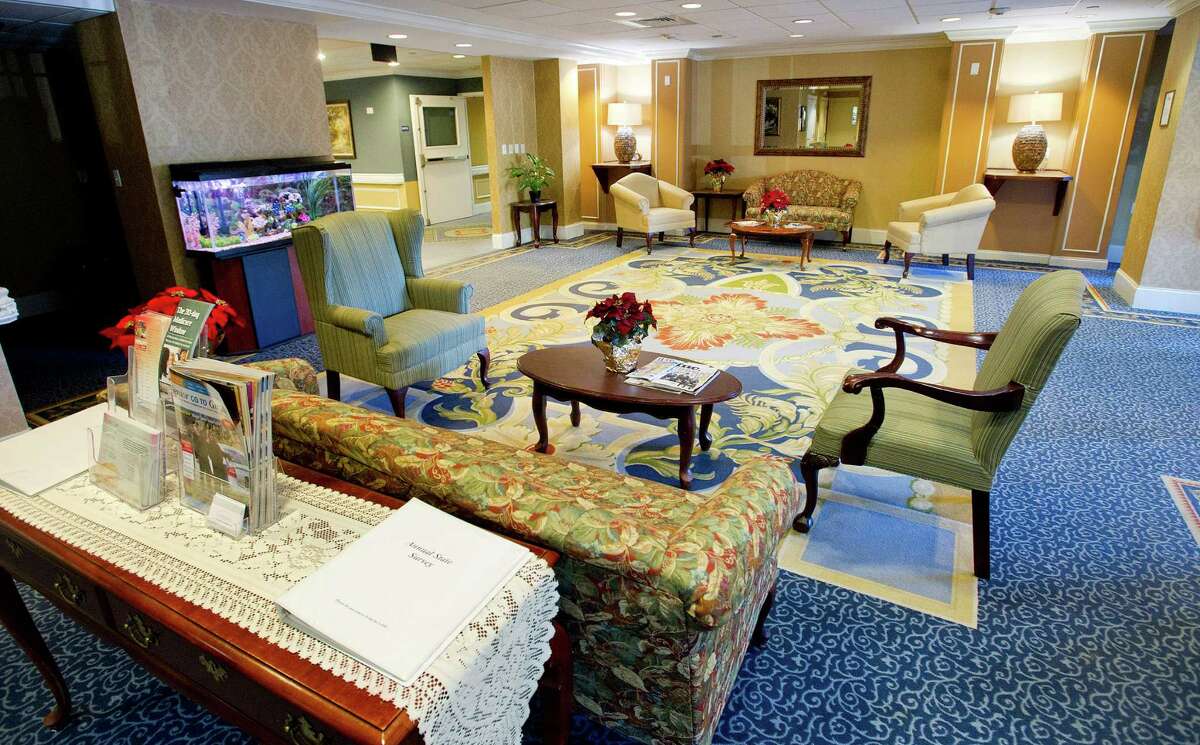 The lobby of Long Ridge of Stamford nursing and rehabitlitation center on Thursday, January 22, 2015. Mangement of the nursing home has been transfered from Healthbridge to Traditions Senior Management.