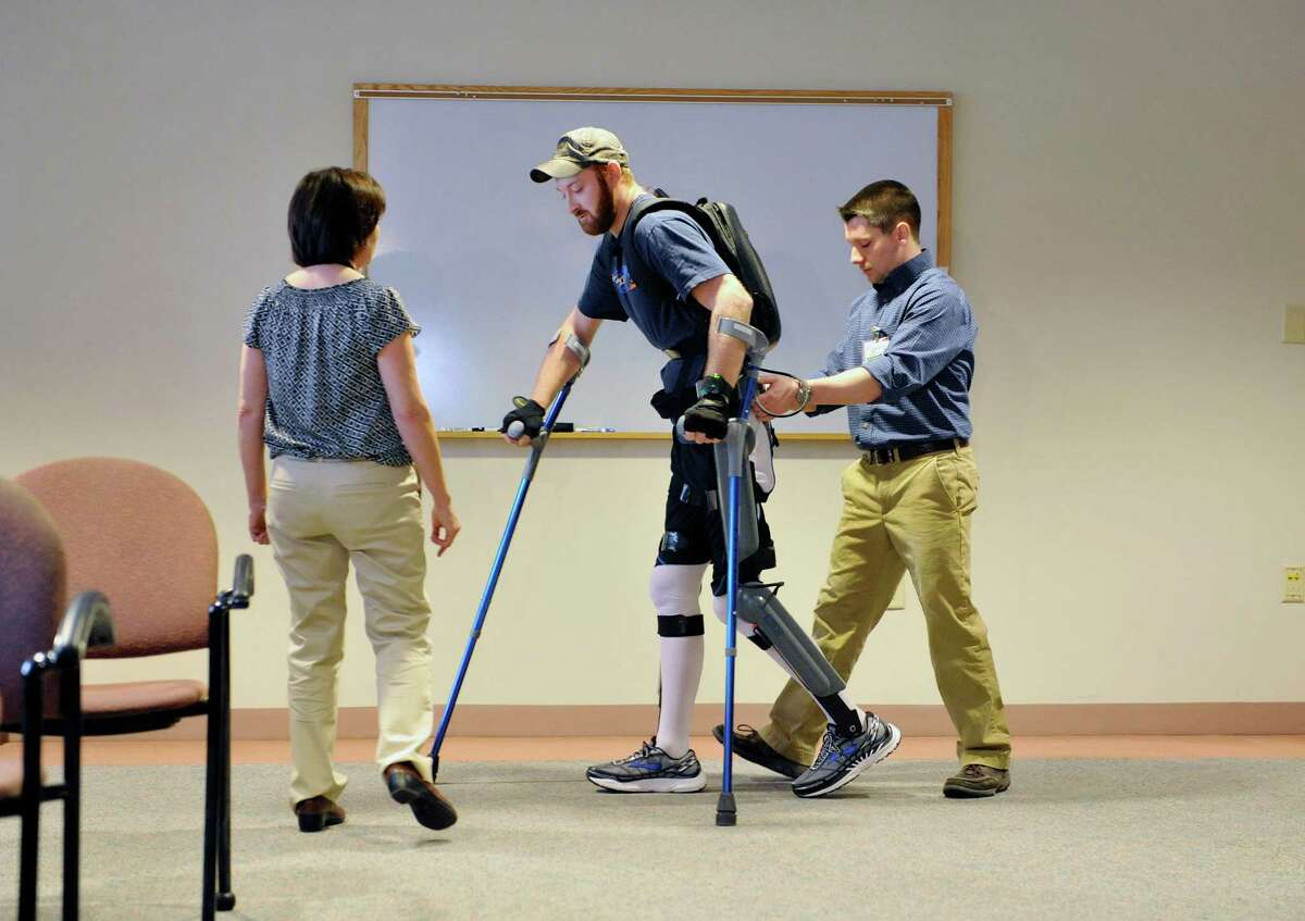 ReWalk robot at Sunnyview helps paraplegics walk again