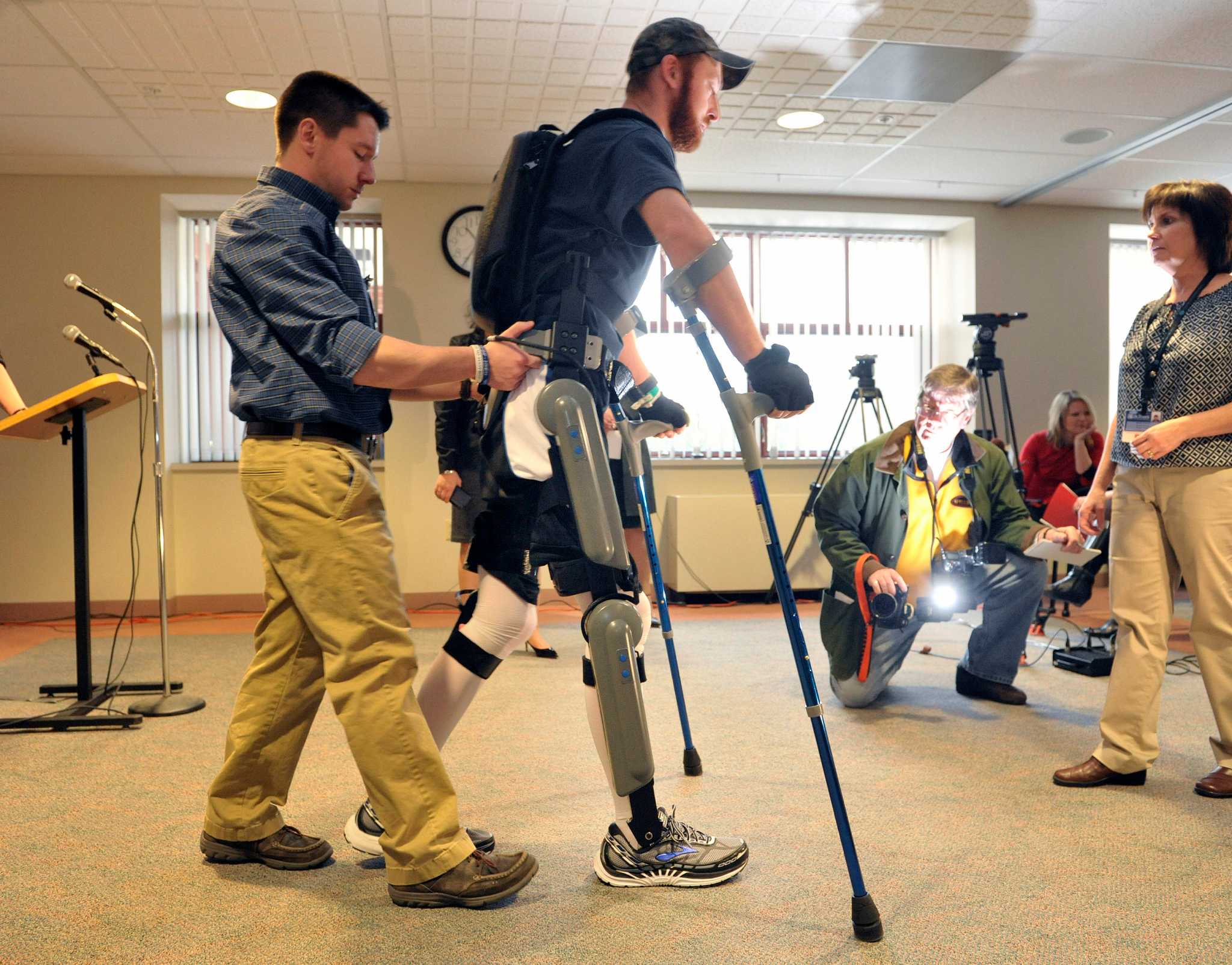 Scrybe – Rehab ReWalk robot at Sunnyview helps paraplegics walk again