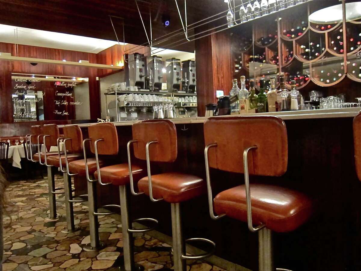 The counter bar at Lem ac in Montreal, designed by Luc Laporte