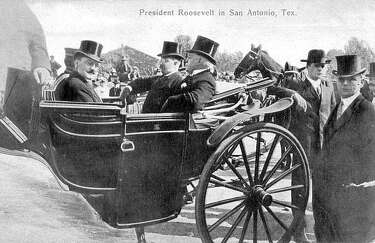President Theodore Roosevelt at Rough Riders reunion in San Antonio 1905 Photo