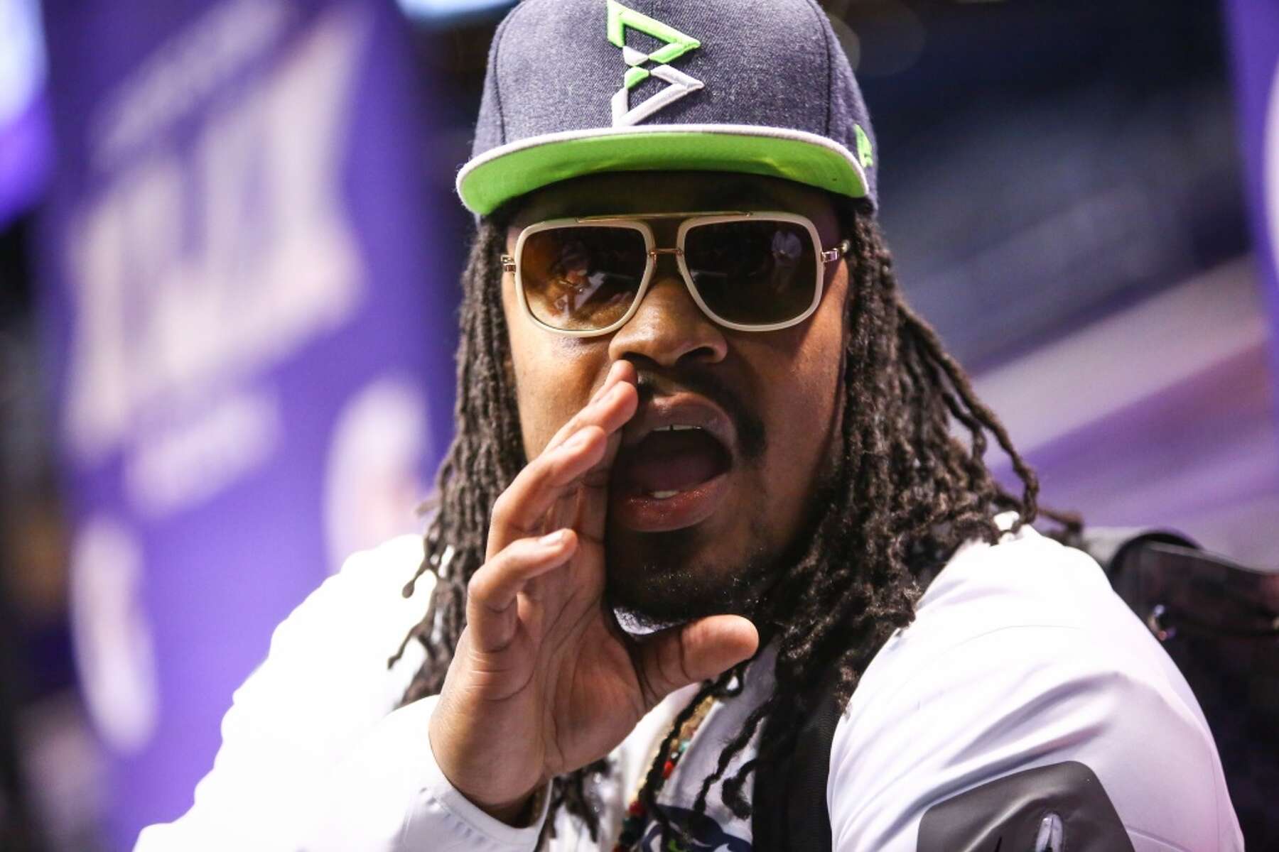 Report Seahawks Marshawn Lynch Trademarks Just Here So I Won T Get Fined