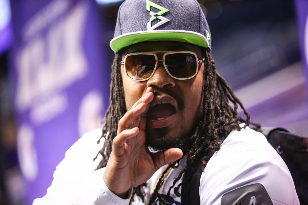 Marshawn Lynch trademark: 'I'm just here so I don't get fined