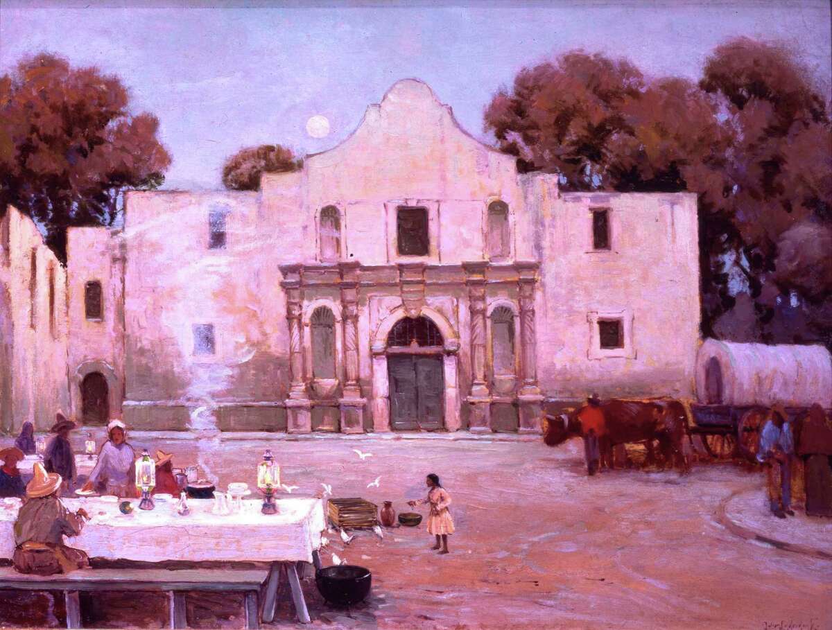 A Julian Onderdonk painting portrays some of the city’s first culinary stars, the “Chili Queens at the Alamo.”