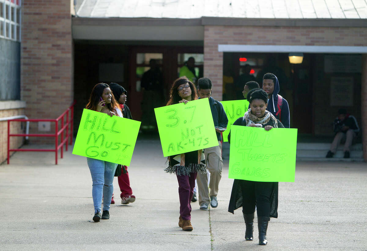 Yates High students refuse to return to class following 'Selma