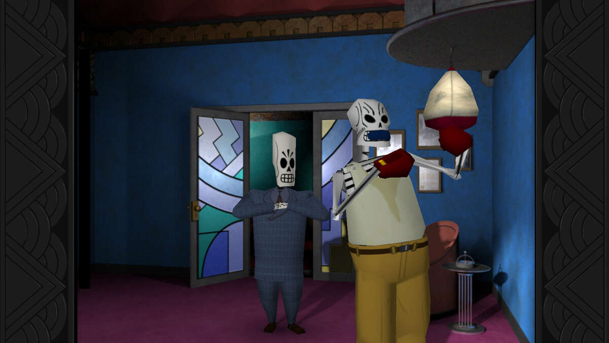 Grim Fandango Remastered is an update to Lucasarts' classic adventure game with today's gaming standards by Double Fine Productions -- updated visuals, re-recorded musical score, and new control options.