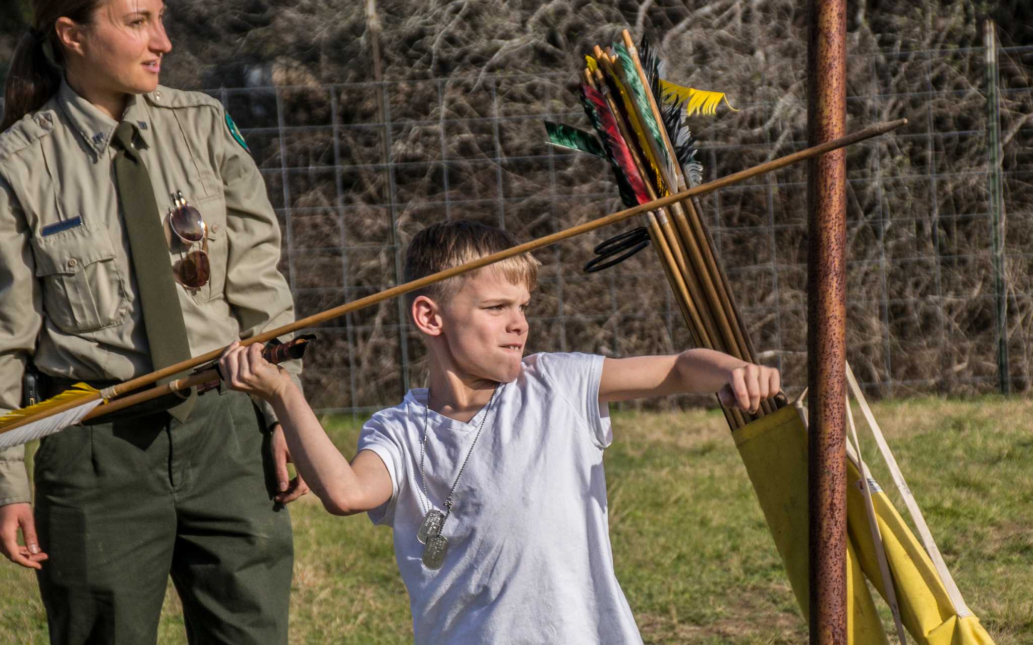 Atlatl class recalls point in history