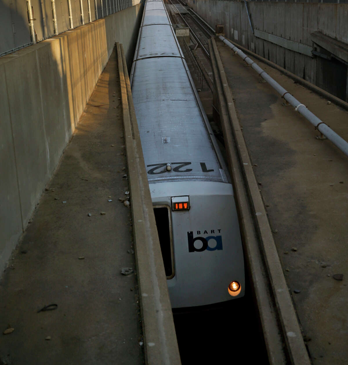 A BART train to San Francisco enters the transbay tunnel in Oakland. Where would a second transbay tube originate in the East Bay and arrive in S.F.?