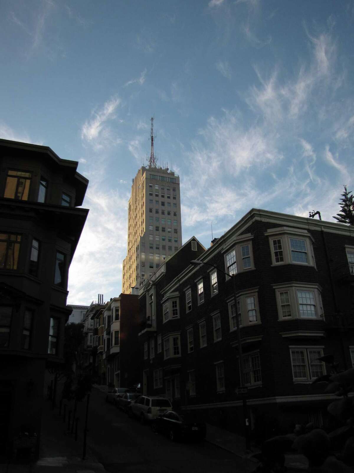 Nob Hill’s highest point a radio tower atop an Art Deco jewel