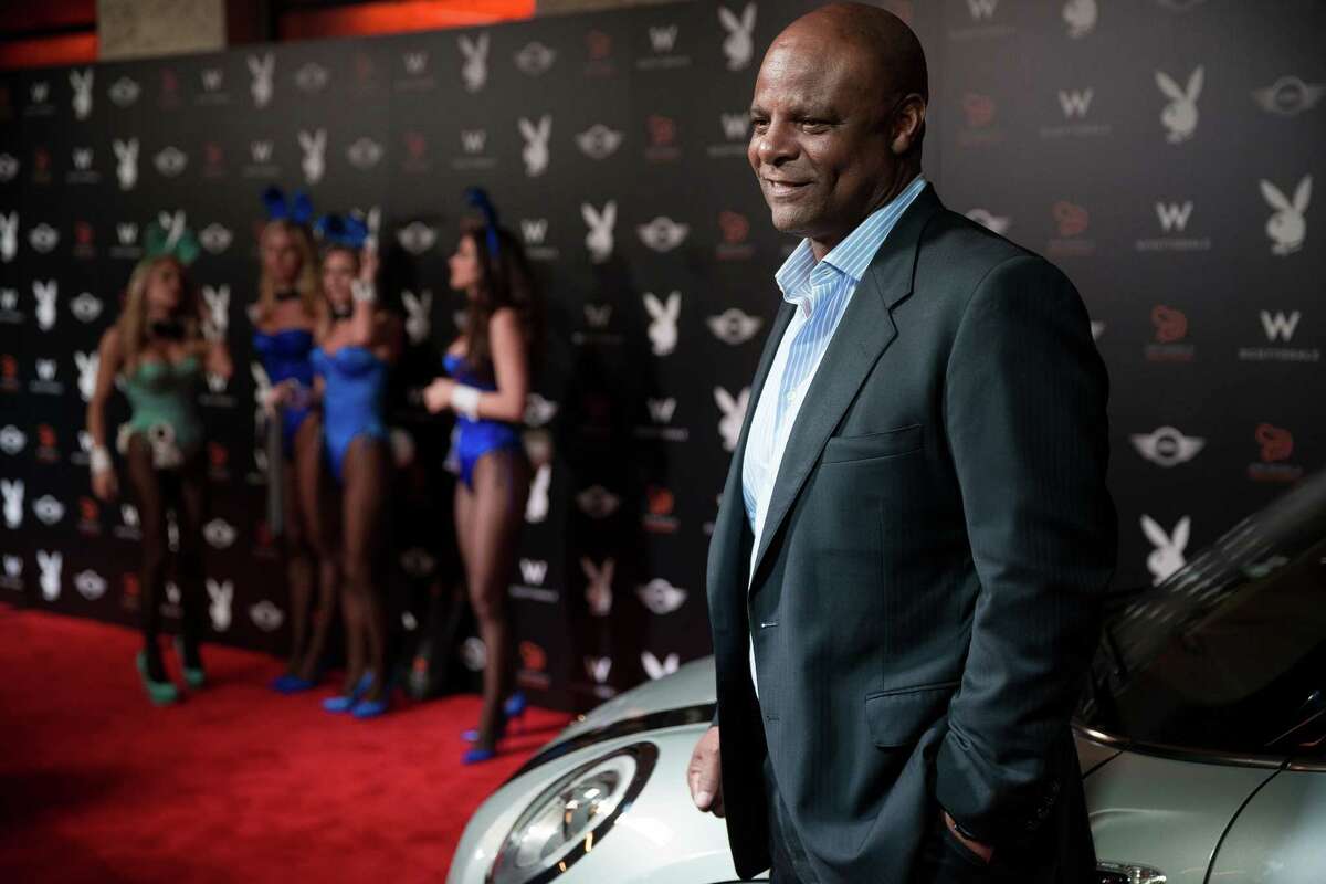 Warren Moon, former American professional gridiron football quarterback, appears on the red carpet at The Super Bowl Playboy Party January 30, 2015, at the W Scottsdale in Scottsdale, Arizona. Nelly hosted the A-list event, complete with open bars for attendees. Celebrities such as Kanye West, Usher, and Lil John have all made past appearances at the Super Bowl Playboy Party to perform live.
