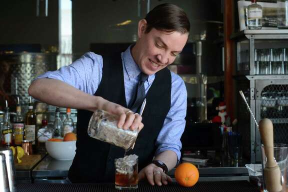 Nicholas Kenna is the bartender at Dorćol Distilling Co, the first distillery in the San Antonio area to hire a bartender.