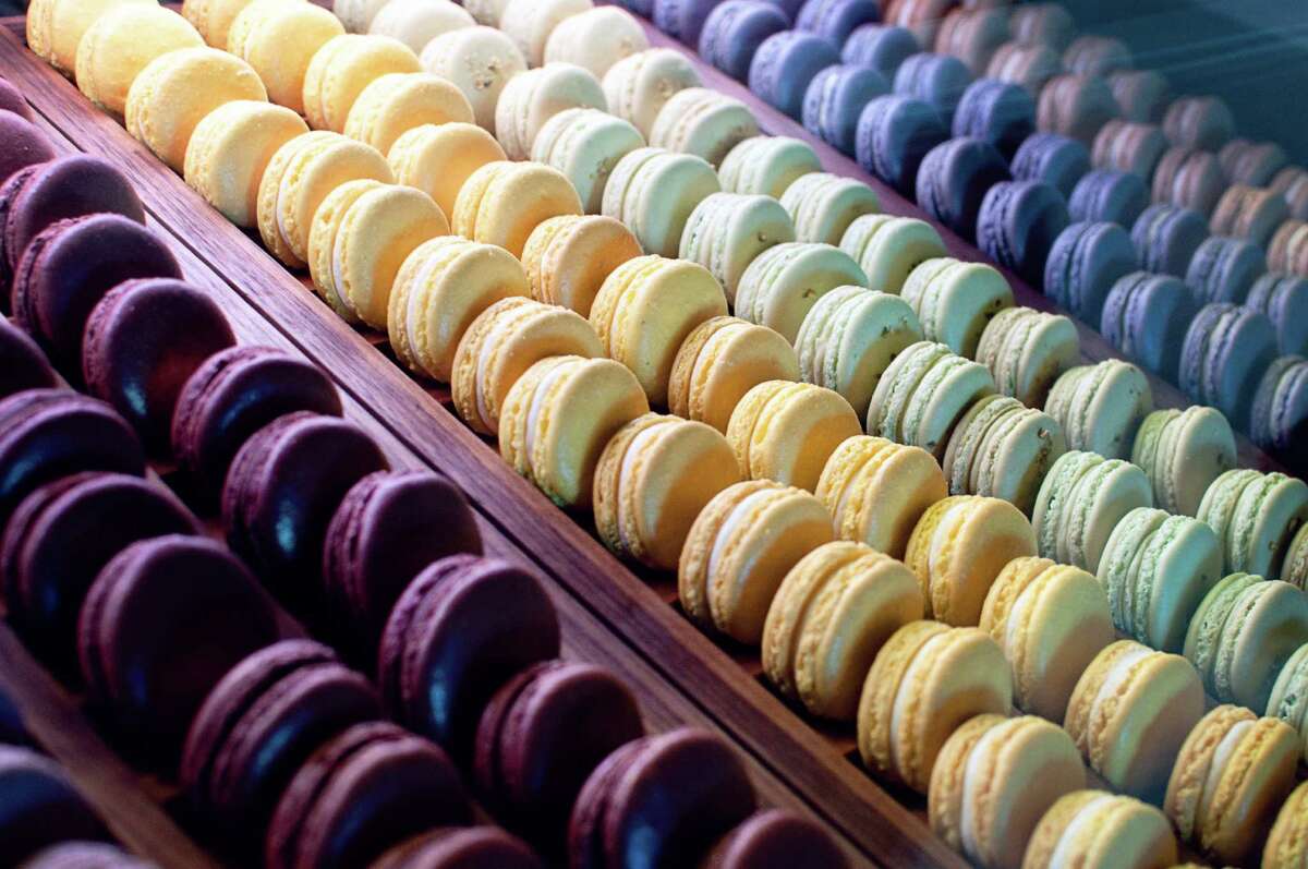 An array of macarons, at Bakery Lorraine, beckons.