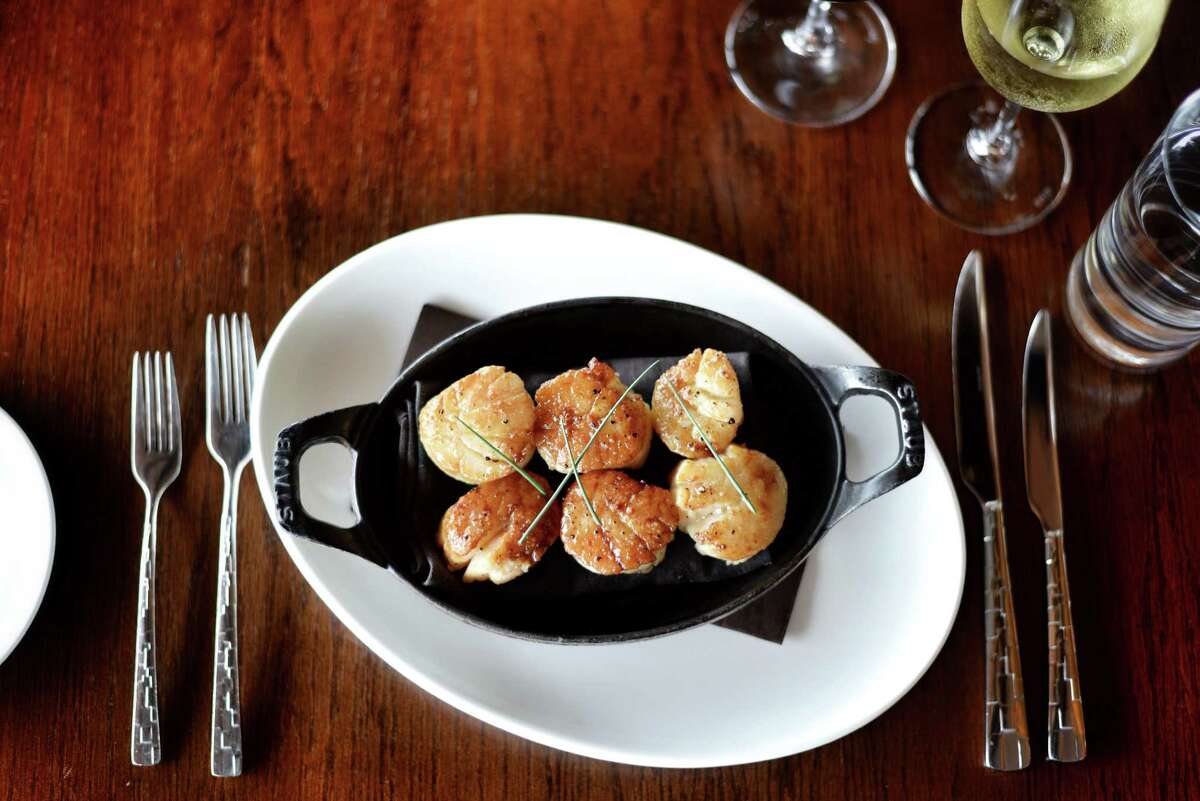 Seared diver scallops at 18 Oaks at the JW Marriott San Antonio Hill Country Resort & Spa.