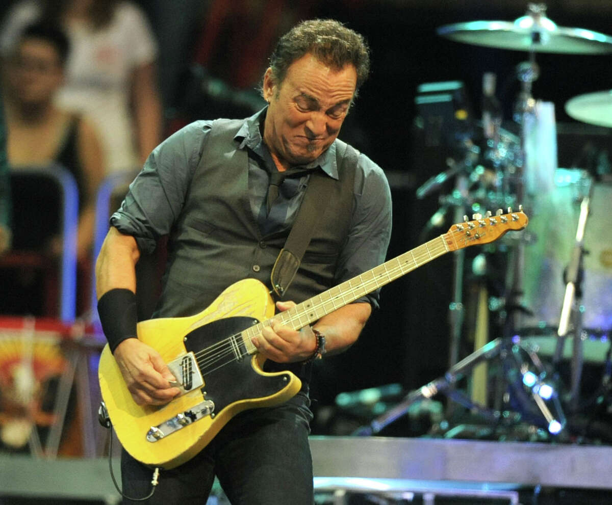 Bruce Springsteen performs to a sold out crowd at the Times Union Center on April 16, 2012 in Albany, N.Y. (Lori Van Buren / Times Union)