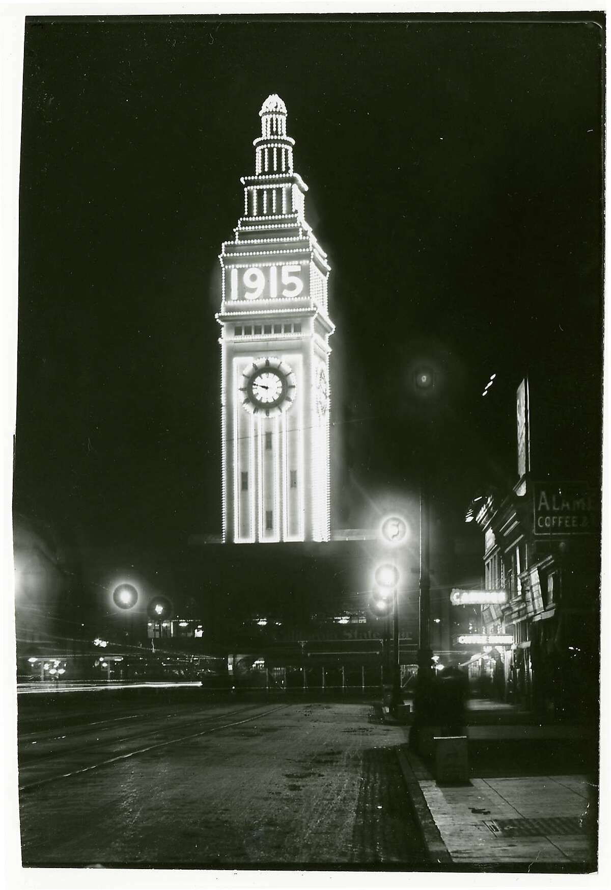 San Francisco's Ferry Building as it looked during the 1915 Panama Pacific International Exposition will be replicated during a centennial celebration of the popular fair.