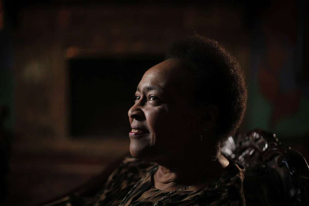 Linda Tillery at the Montclair Women's Cultural Arts Club in Oakland. Tillery is a veteran Bay Area singer who's equally adept a rock, jazz, soul and gospel music. She sang with Bobby McFerrin's Voicestra, and founded the Cultural Heritage Choir and is still active after 50 years on the scene.