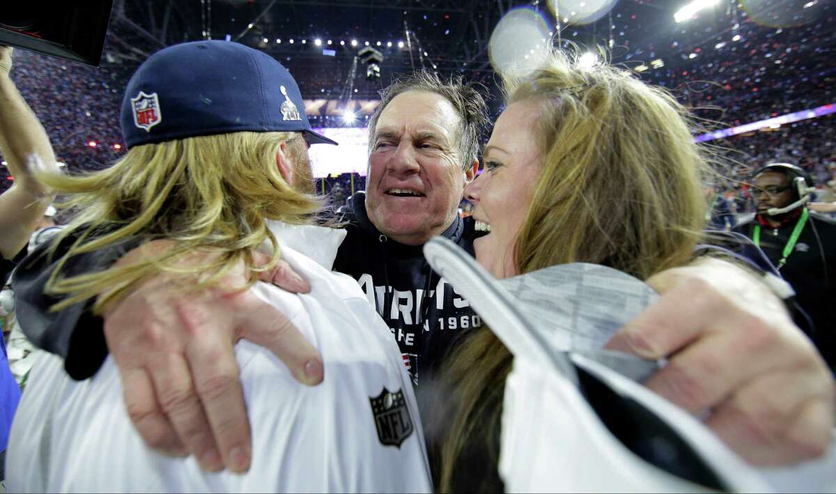 New England Patriots head coach Bill Belichick hugs son Steve and daughter Amanda after his team defeated the Seattle Seahawks, 28-24, in Super Bowl XLIX. A reader wonders, like a certain Dallas running back before, why they call the Super Bowl the “ultimate game.”