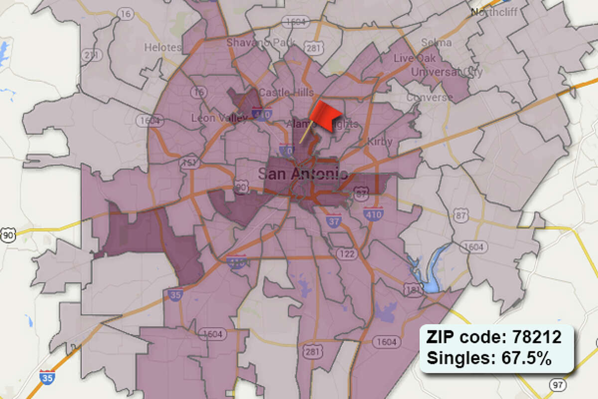This is where singles live in San Antonio