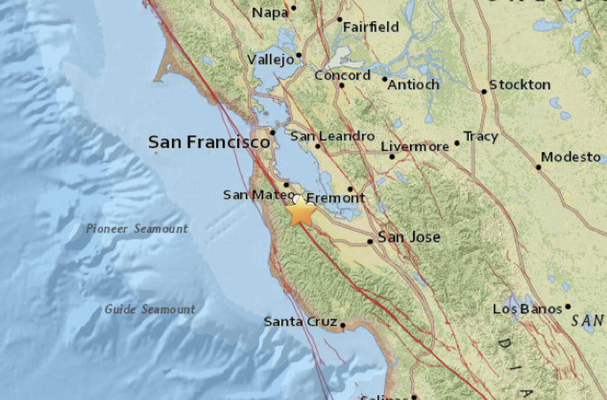A magnitude 3.1 earthquake was reported at 3:44 a.m. about 2 miles south-southwest of Redwood City.