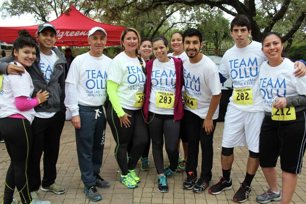 Runners raised money for the Cystic Fibrosis Foundation during the 30th annual Lone Star Tower Climb and Run at the Tower of the Americas on Saturday morning, Feb. 7, 2015.
