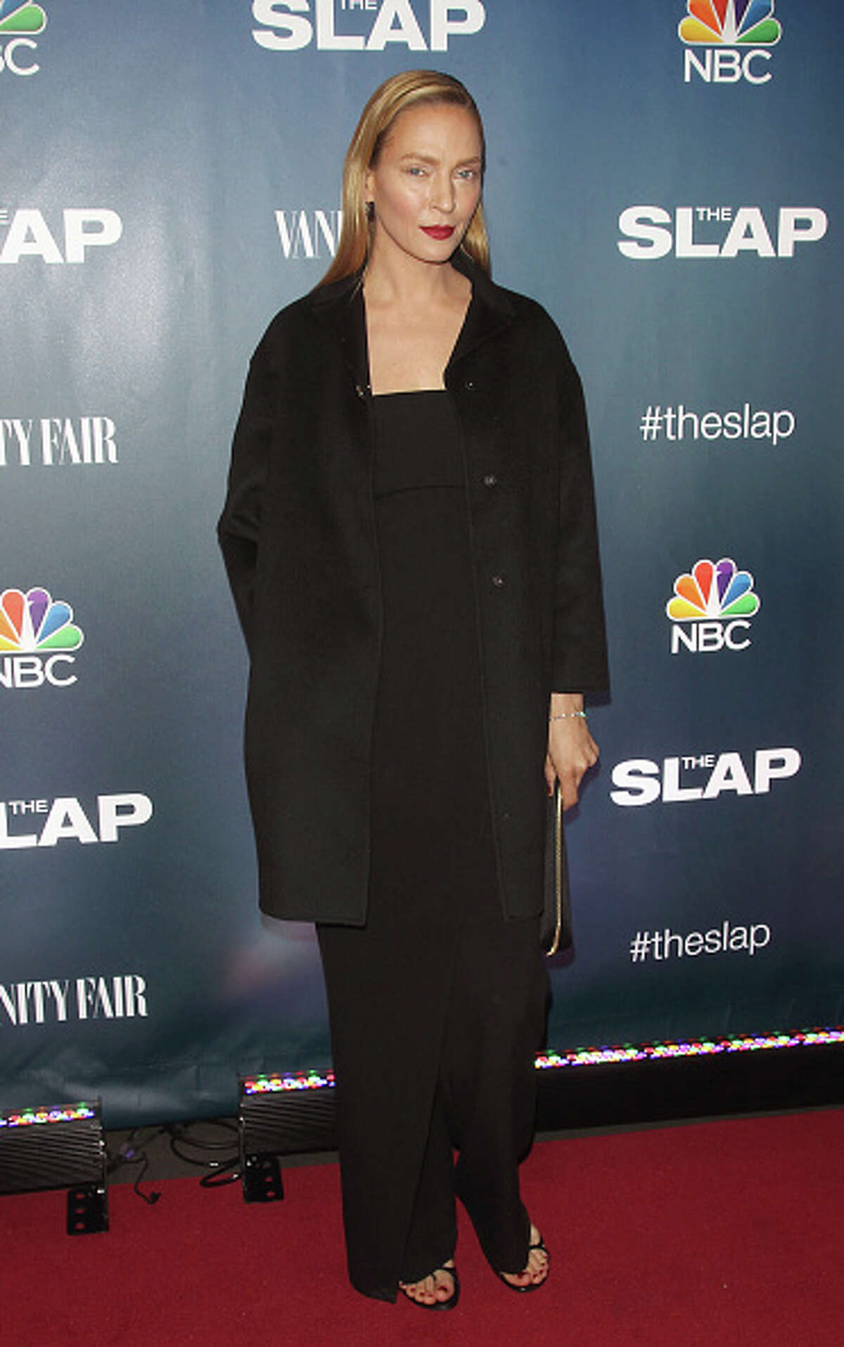 NEW YORK, NY - FEBRUARY 09: Actress Uma Thurman attends "The Slap" premiere party at The New Museum on February 9, 2015 in New York City. (Photo by Jim Spellman/WireImage)