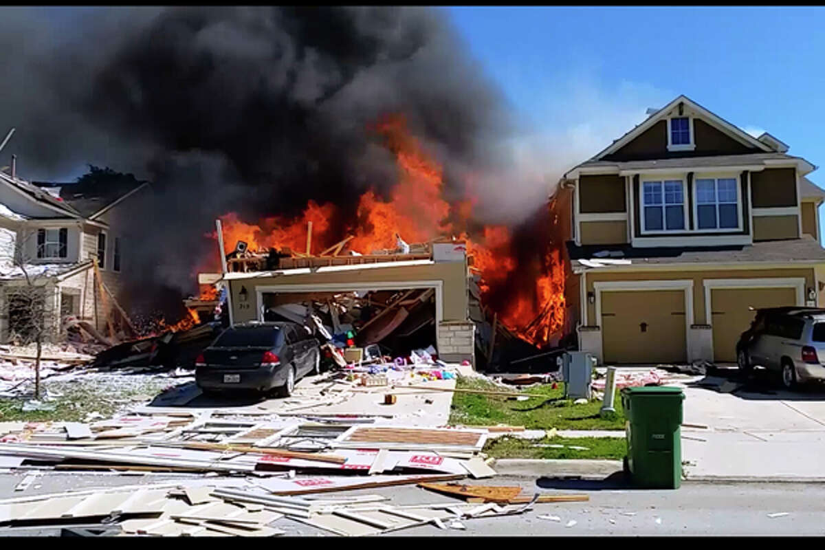 A large explosion in a neighborhood in Boerne sparked a multi-home fire in the San Antonio suburb on Tuesday, according to multiple media reports.