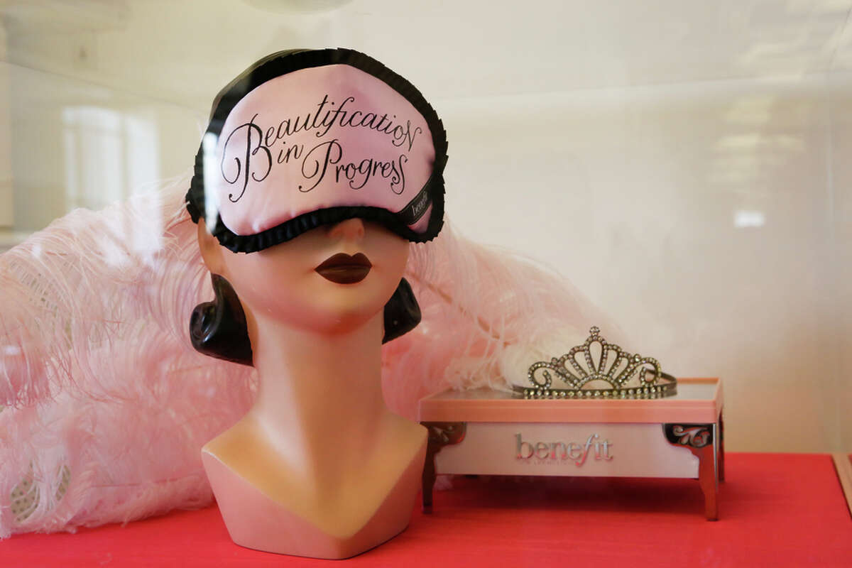 Office Space Benefit Cosmetics office is playful in pink