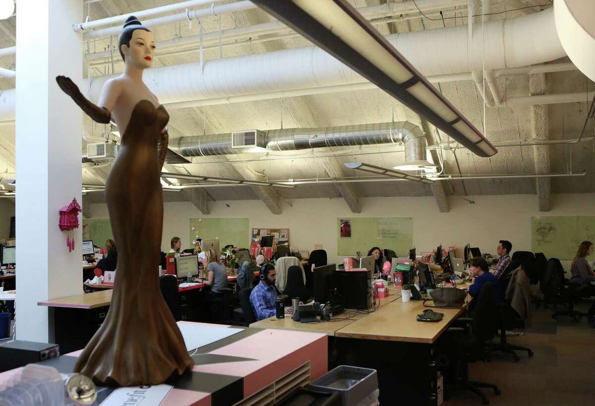 Office Space Benefit Cosmetics office is playful in pink