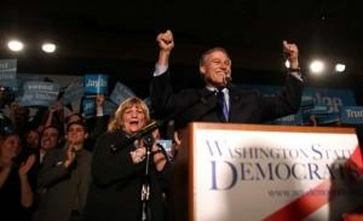 Gov. Jay Inslee claims narrow victory in 2012.  He is trying to be first Democratic governor to win three consecutive terms. 