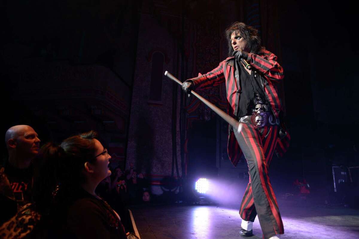 Alice Cooper performs during his "Raise the Dead" tour at the Majestic Theatre in San Antonio on Wednesday, Feb. 11, 2015.